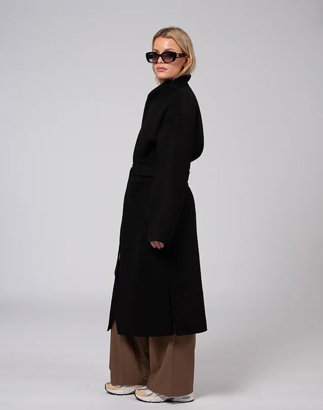 Clermonte Ana Wool Coat Black