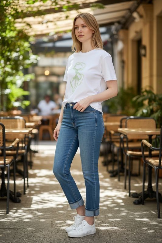 Claire Amani T-Shirt i Pale Aqua