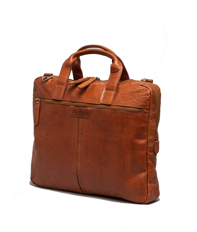 Springfield 15 tommers laptopveske i cognac