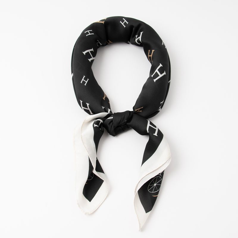 Lite Skjerf Med H Print Svart