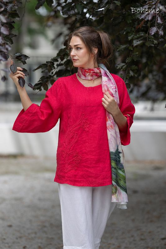 Boheme Skjerf i Blomsterprint
