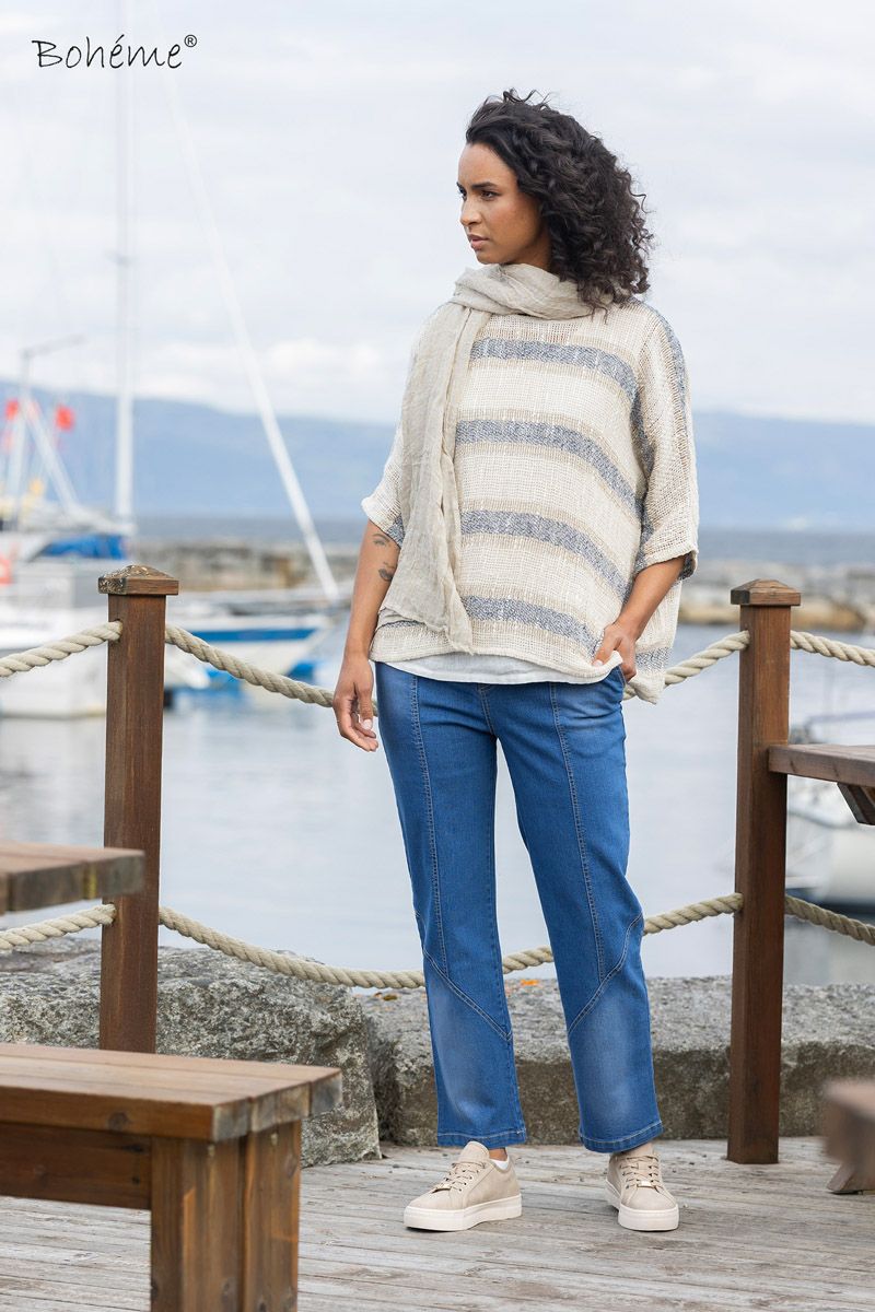 Boheme Dongeribukse Denim Blue