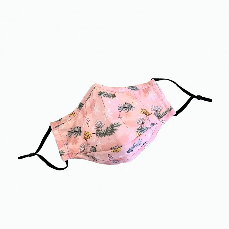Munnbind fra Rosenvinge med utskiftbare filter i Rose Print