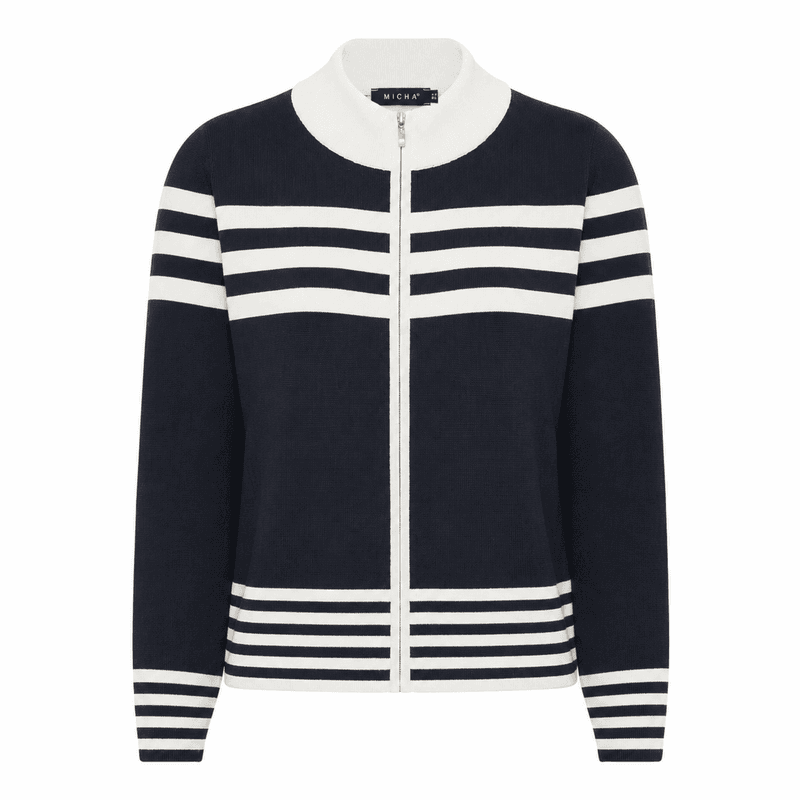 Micha Cardigan i Navy/Offwhite