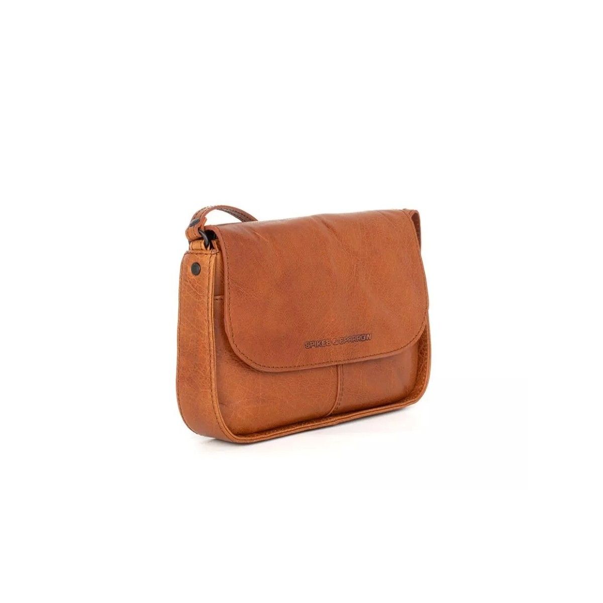 Spikes & Sparrow Flapbag i Brandy