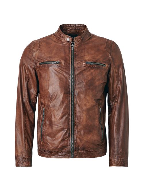 Hovedbilde Saki William II Skinnjakke i Dark Cognac