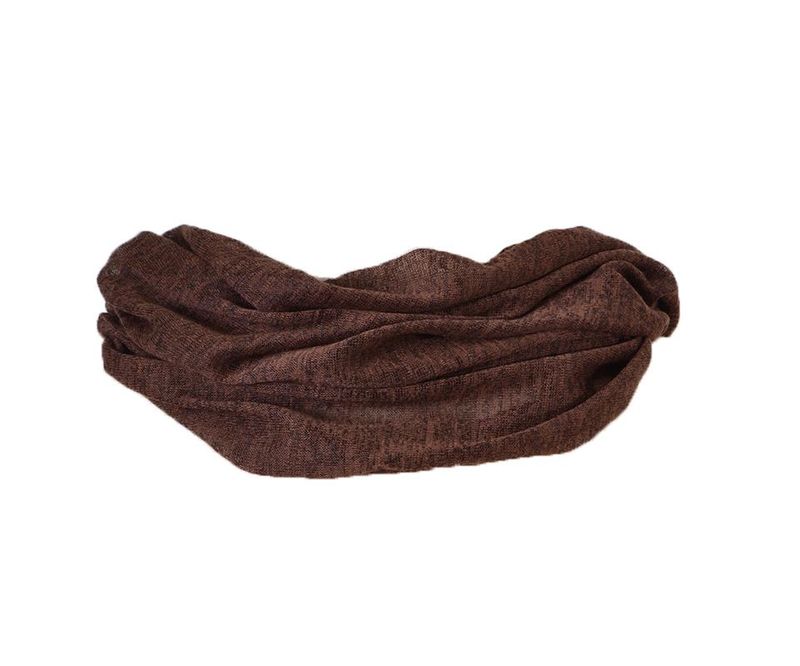 Intex tubeskjerf ensfarget brun