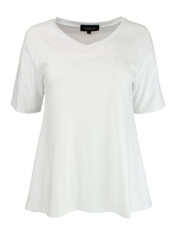Boheme Topp/M Kort Arm Bambus/Bomull White