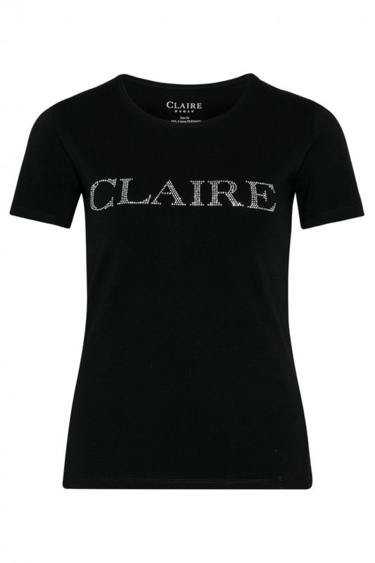 Claire Alanis T-shirt m/logo Black
