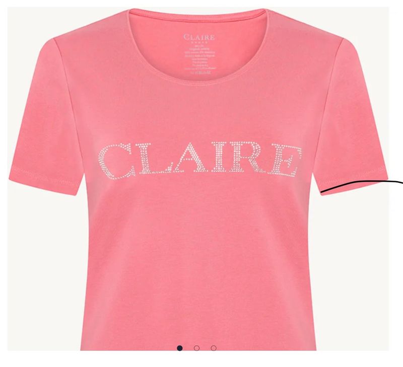 Claire Alanis T-shirt m/logo Coral Blush