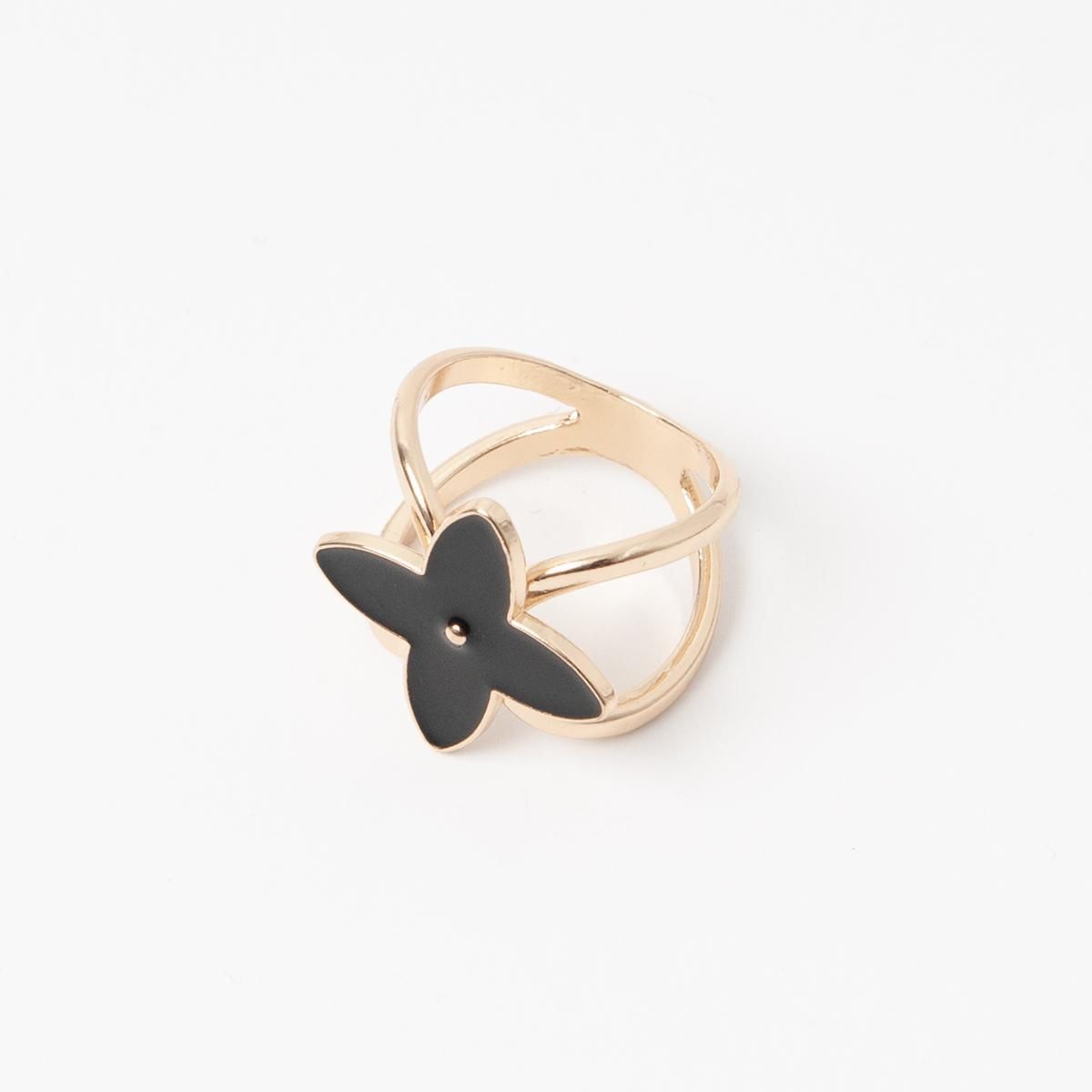 Rosenvinge Blomst Skjerfringer i Black