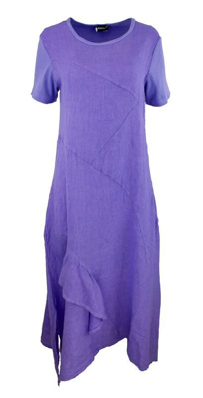 Boheme Lang Linkjole M/Bomullsribb i Ryggen Violet