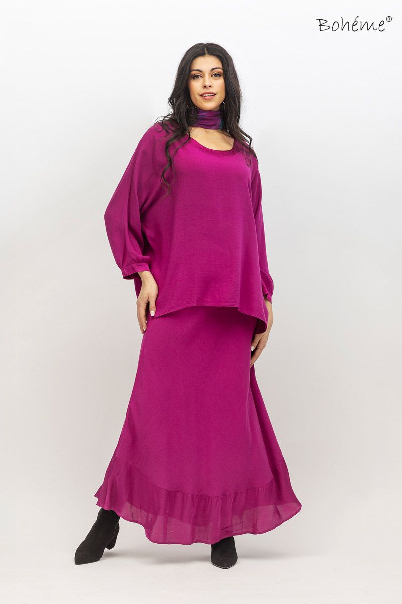 Boheme Skjørt i Fuchsia