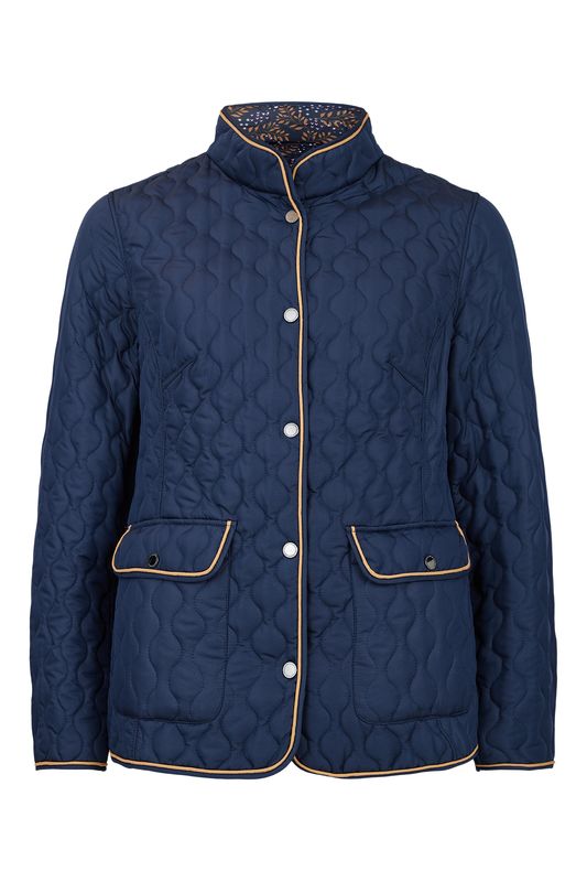 Normann Lett Vattert Vendbar jakke i Navy/Camel
