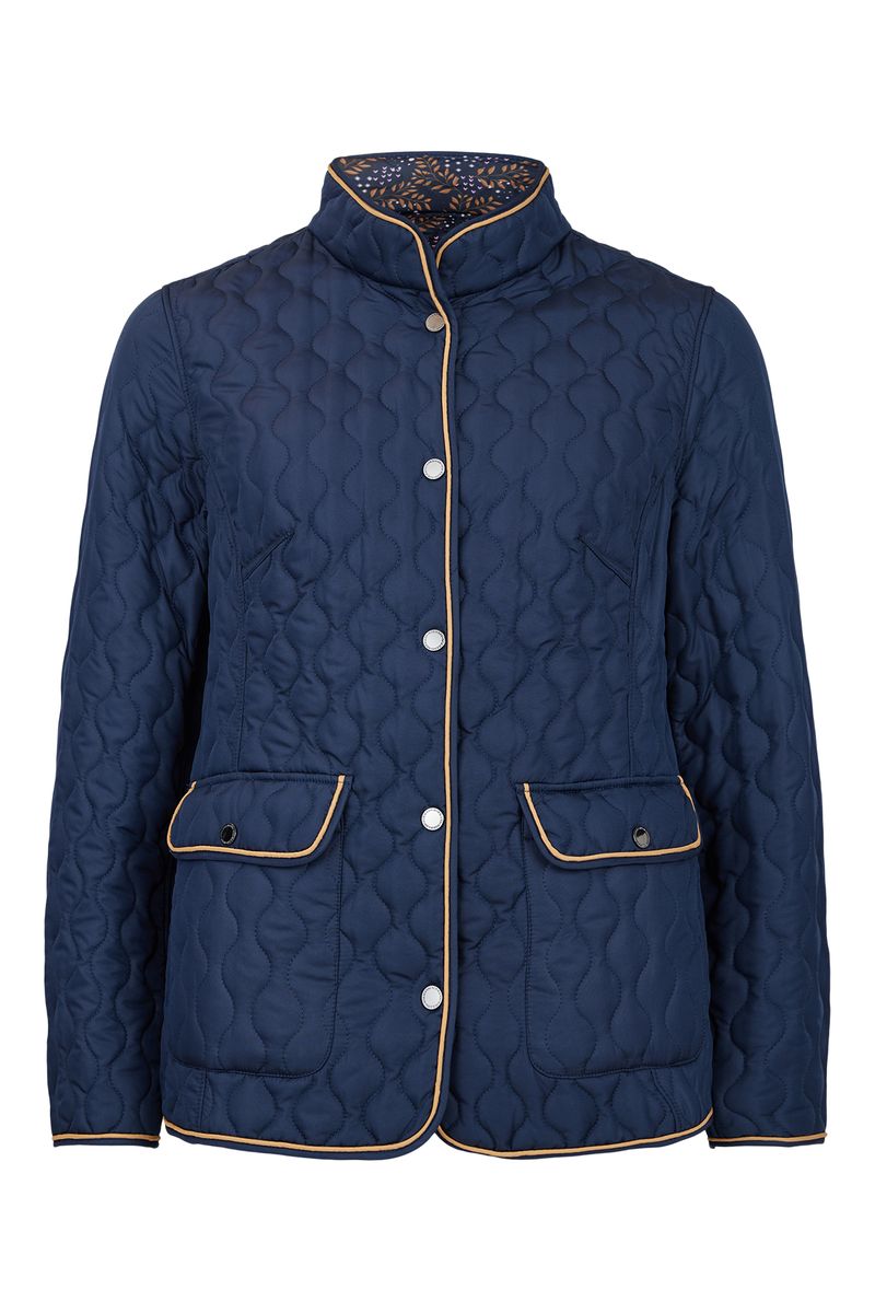 Normann Lett Vattert Vendbar jakke i Navy/Camel