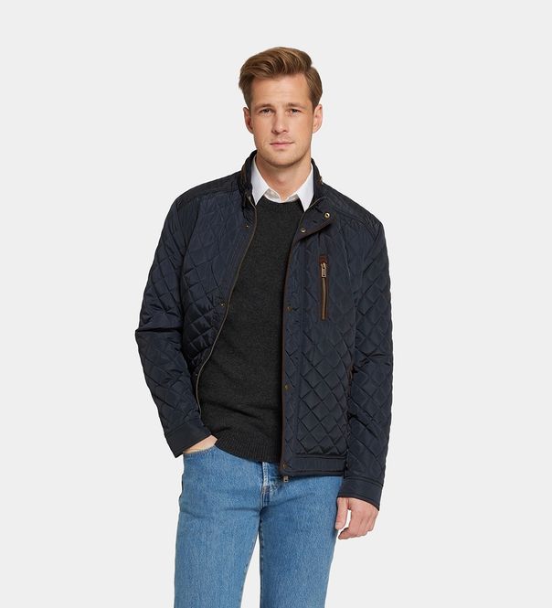 Hovedbilde Saki Harris Vattert Jakke i Dark Navy