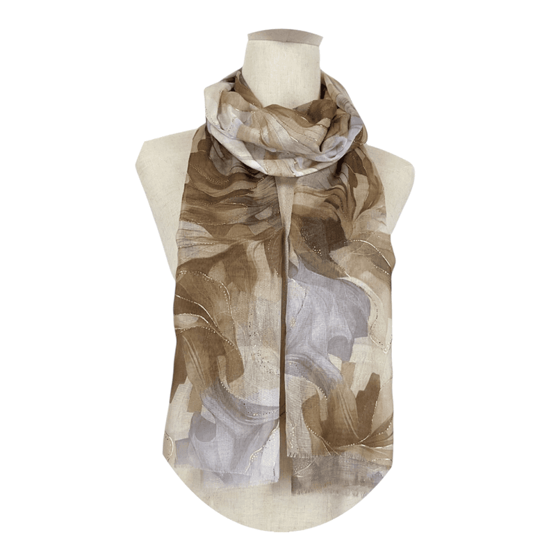 Diz 112937 Lett Skjerf Abstrakt Taupe