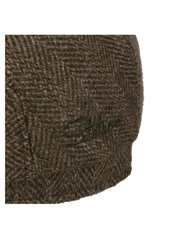Stetson Driver Cap Herringbone Vintage Bowling Theme Fischgrat