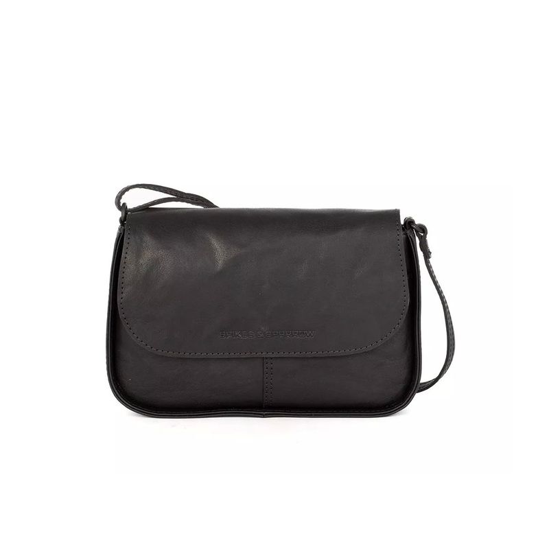 Spikes & Sparrow Flapbag i Black