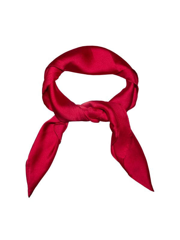Intex Skjerf Ensfarget 70 X 70 Cm. Rød