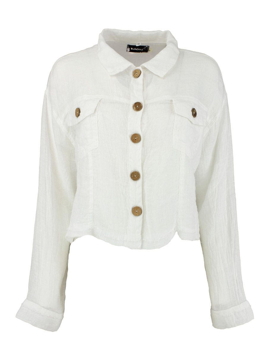 Boheme Linjakke i White