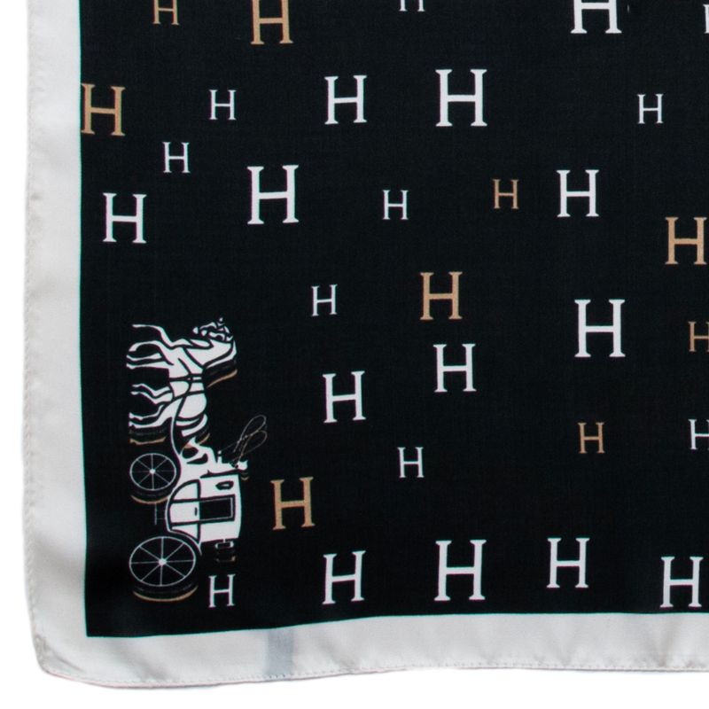 Lite Skjerf Med H Print Svart