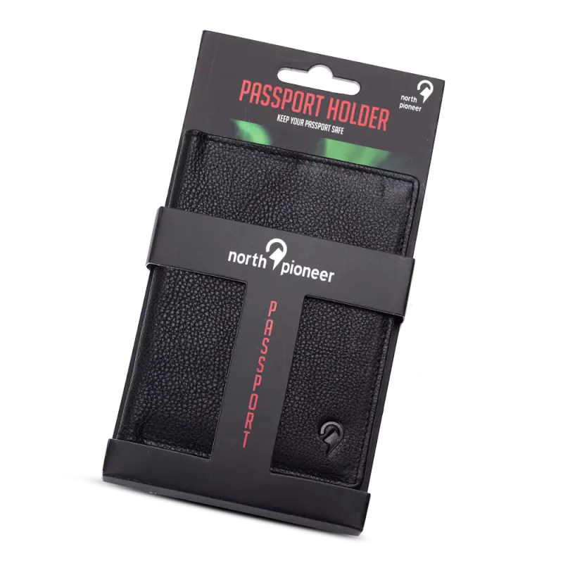 North Pioner Passport Cover i Skinn 3 Farger