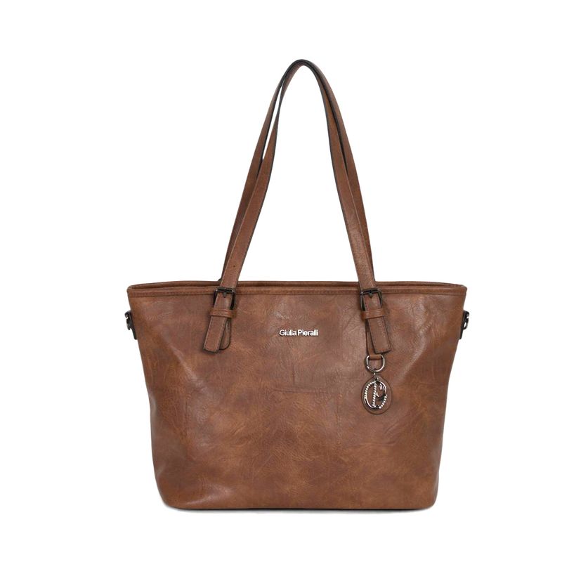 Giulia Pieralli Classic  Totebag i Cognac