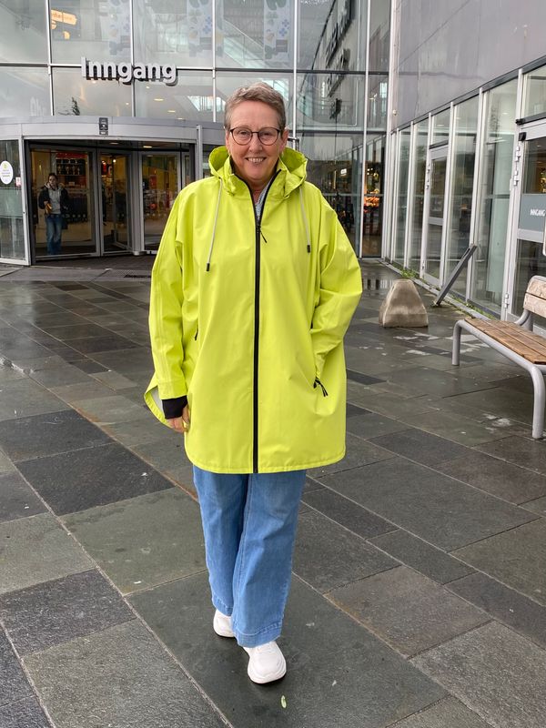 Normann Regnjakke i Lime