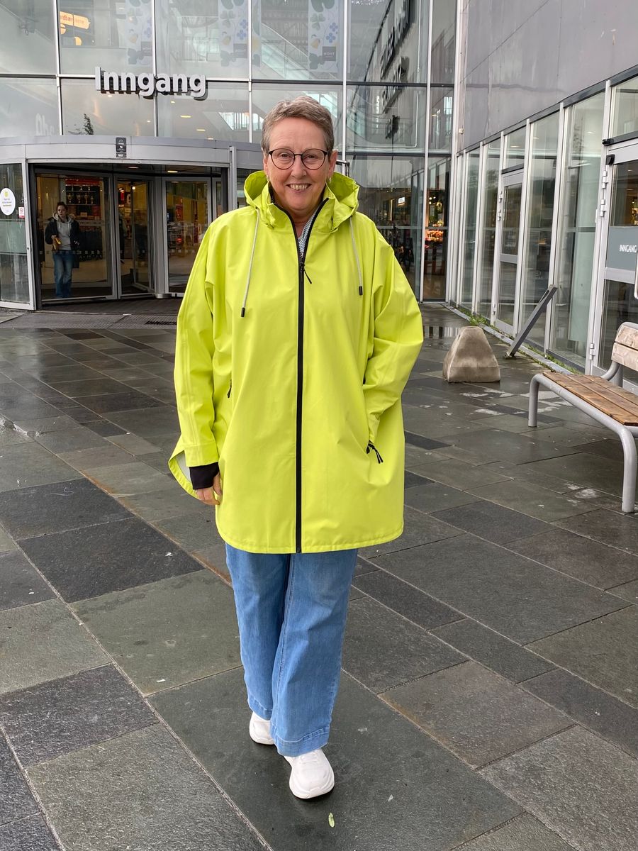 Normann Regnjakke i Lime