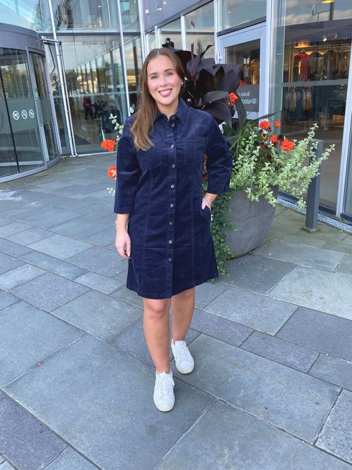 Hovedbilde Claire Danee Cordkjole M/Kort Arm i Dark Navy