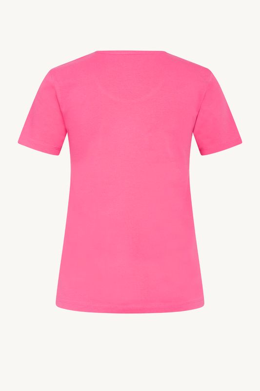 Claire Alanis T-shirt M/Logo Rouge Red