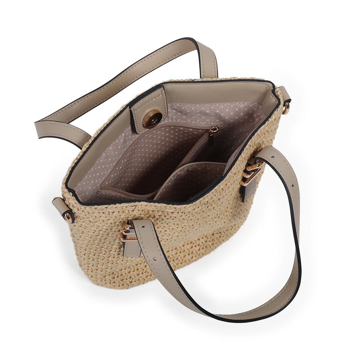 Rosenvinge JOJO Mini Shopper Strå Beige