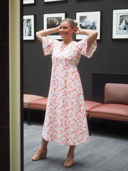 Hovedbilde Makeløs Svaberg Lang Kjole i Lin/Bomull ...