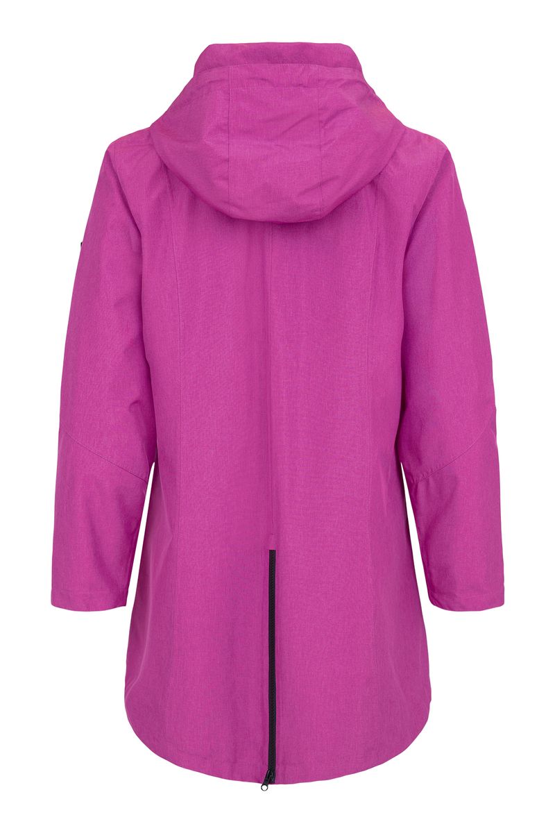 Normann Regnjakke M/Hette i Deep Orchid