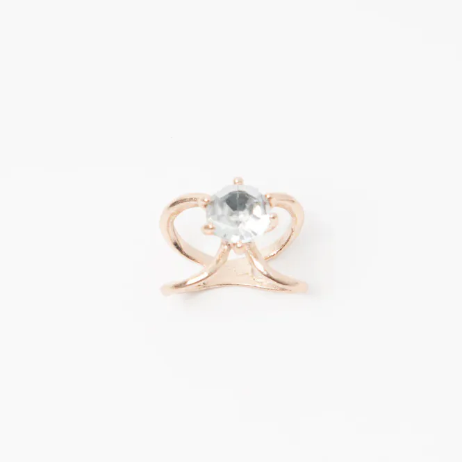 Hovedbilde Rosenvinge Skjerfring/M Stor Strass/Sten i Gull