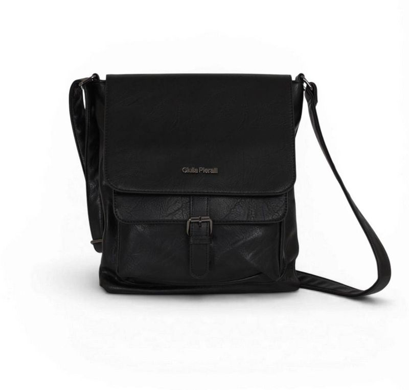 Giulia Piaralli Classic Flapbag i Black