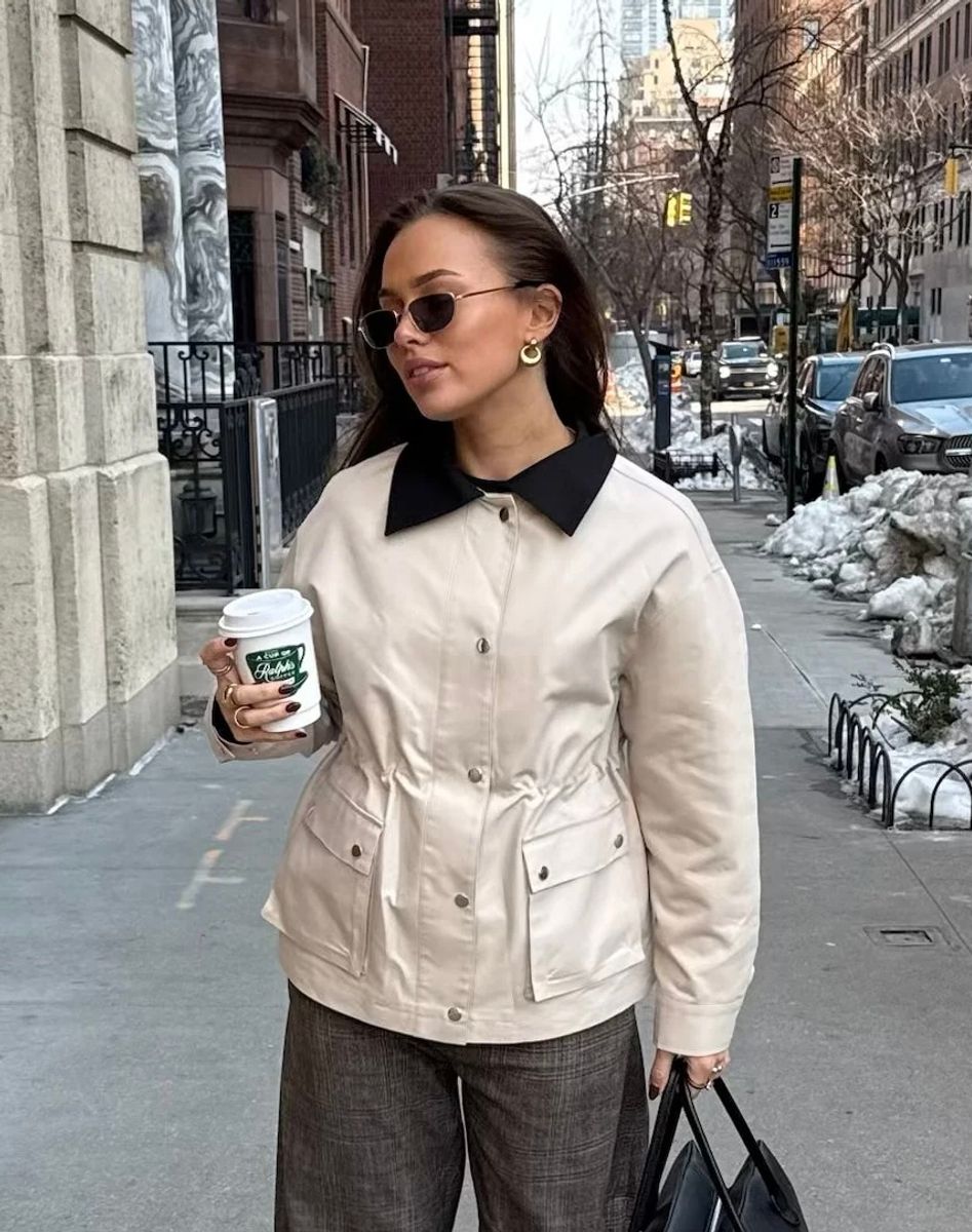 Clermonte Alex Bomullsjakke i Sand