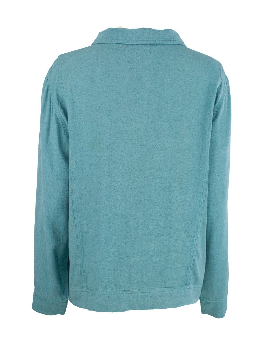 Boheme Kort jakke i Linmix Blue Sky