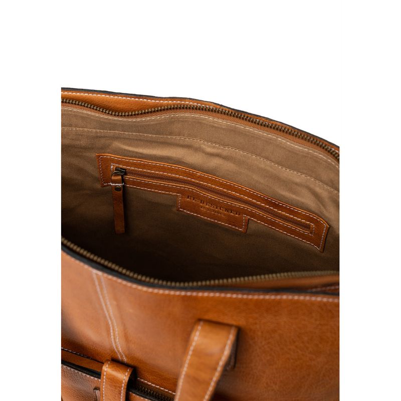 RE:Designed Layla Toutebag/Jobbeveske i Burned Tan