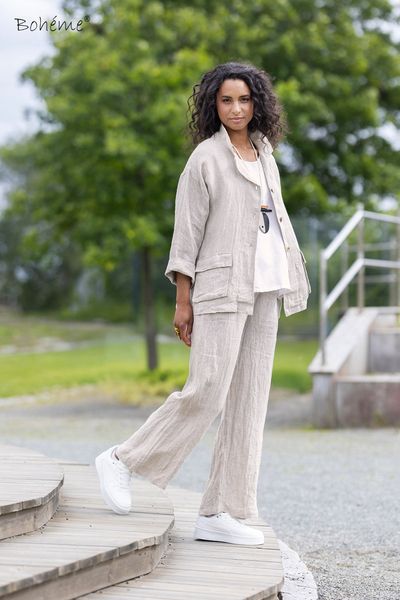 Hovedbilde Boheme Linjakke i Sand