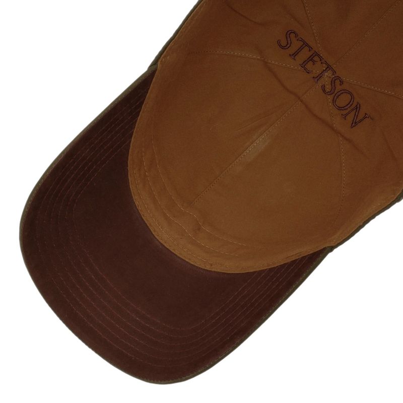 Stetson Waxed Cotton WR Baseball Cap i Olive