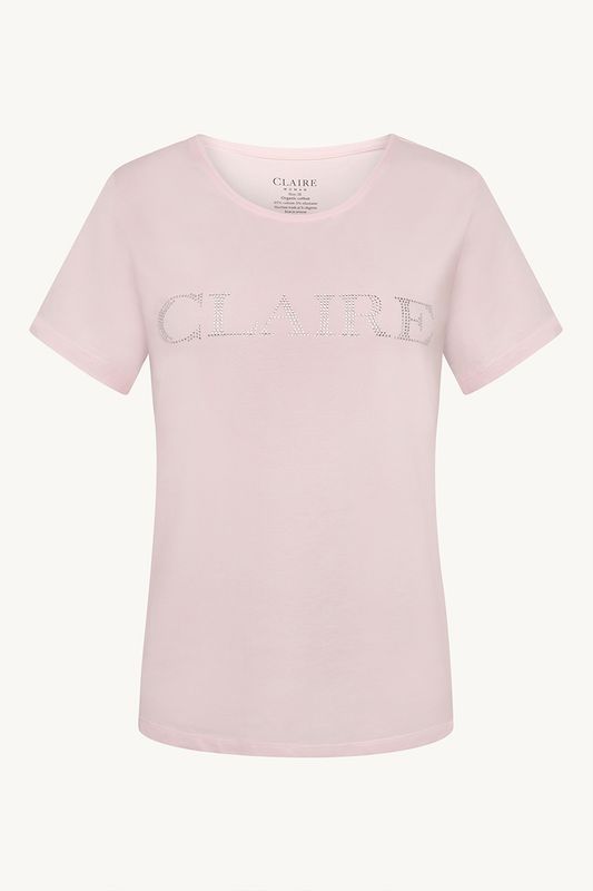 Claire Alanis T-shirt m/logo Pink Touch