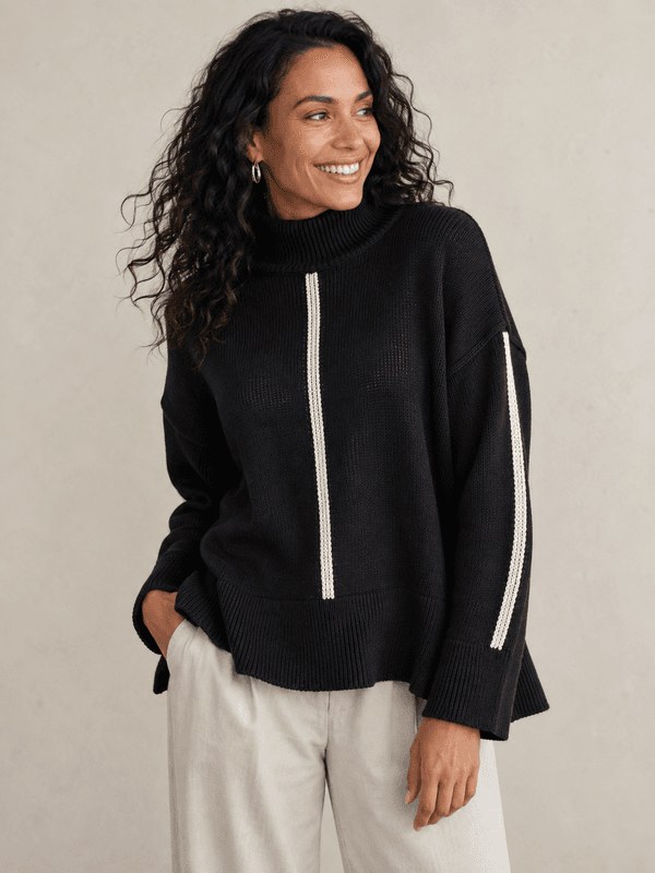 Boheme Genser i Bomullsmix Black