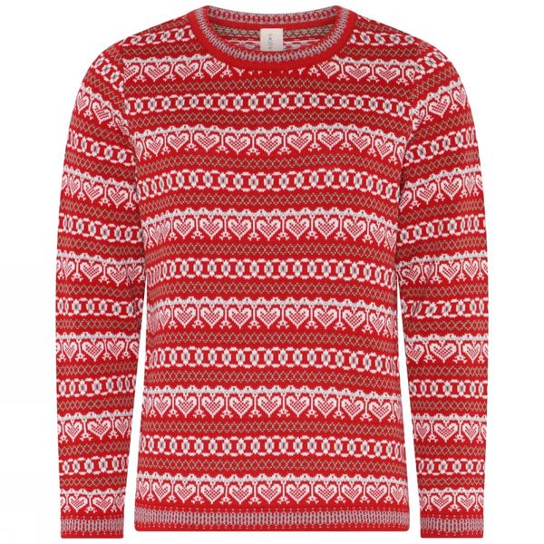 Hovedbilde Skovhuus Jaquard Pullover Strawberry Red