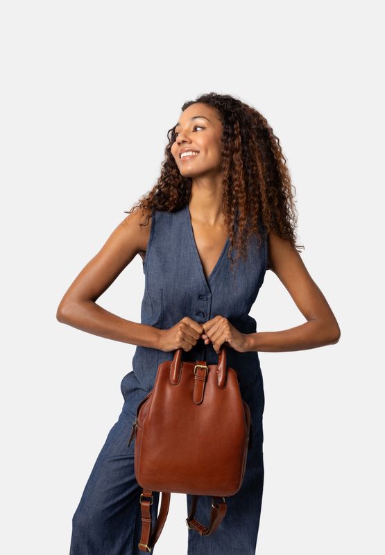 RE:Designed Jeane Backpack i Cognac