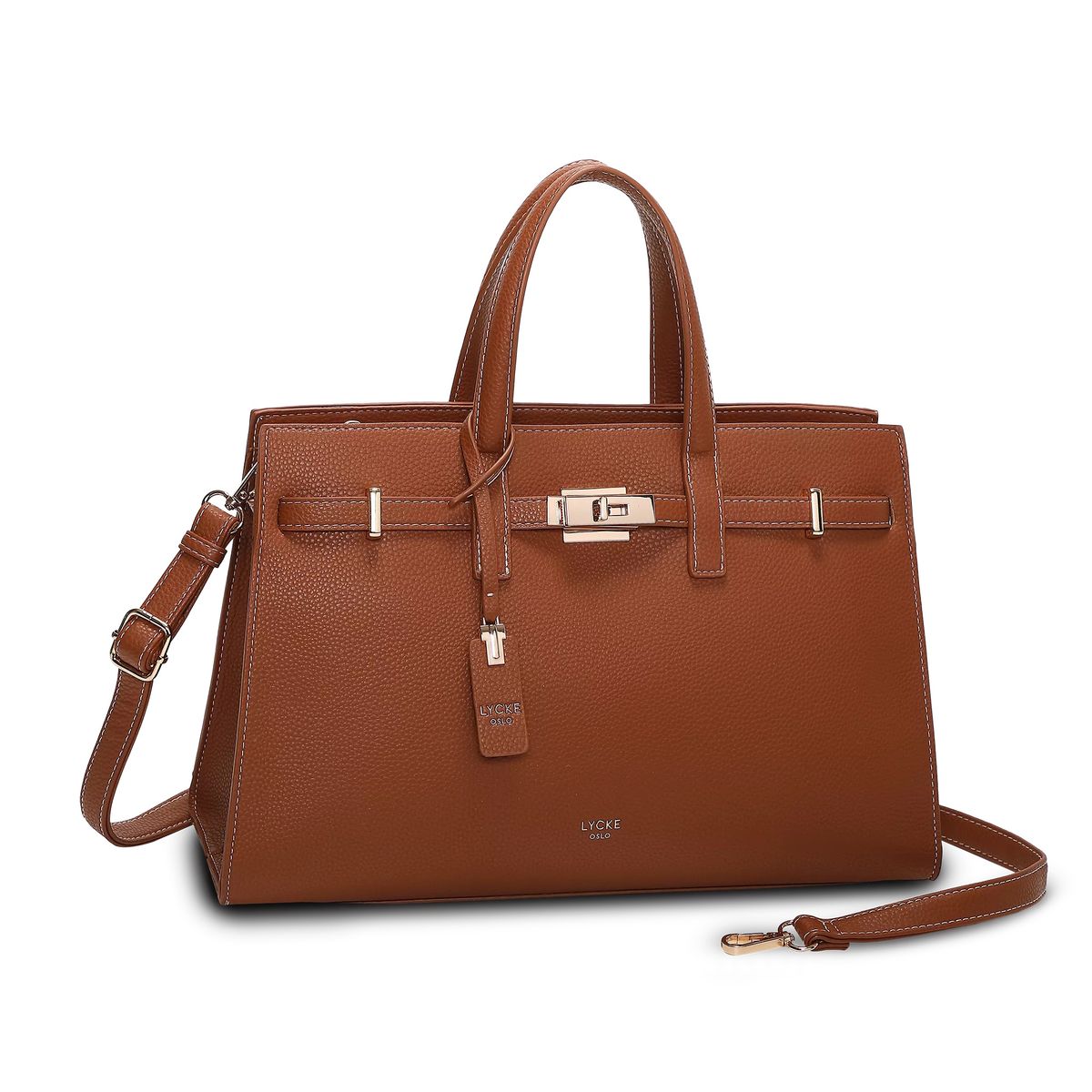 Lycke Askim Handbag i Cognac