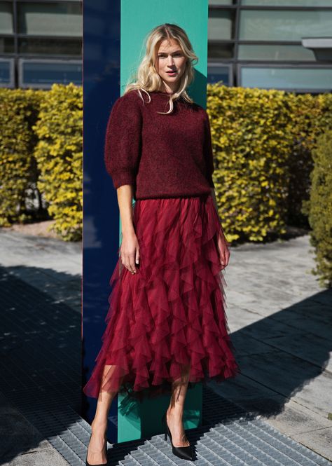 Hovedbilde Close To  My Heart Valentina Skjørt i Garnet Red