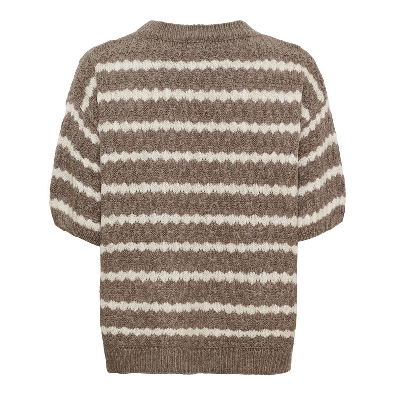 Marta MdcPippi Genser i Fango/Taupe Print Offwhite Onesize
