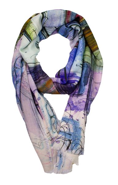 Hovedbilde Boheme Skjerf i Blue Print